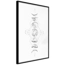 Poster - Silver Globe  - zwart