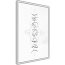 Poster - Silver Globe  - wit