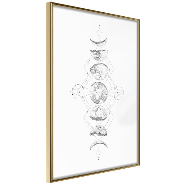 Poster - Silver Globe  - goud