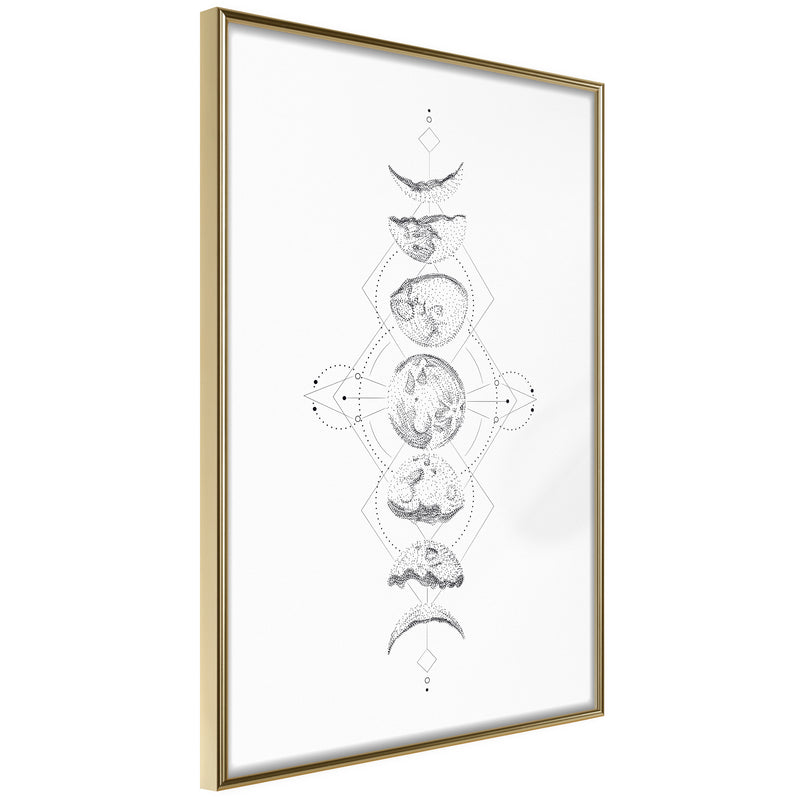 Poster - Silver Globe  - goud