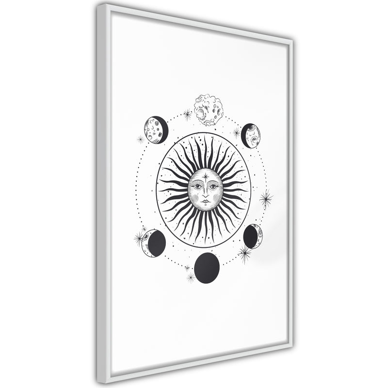 Poster - Sun and Moon  - wit