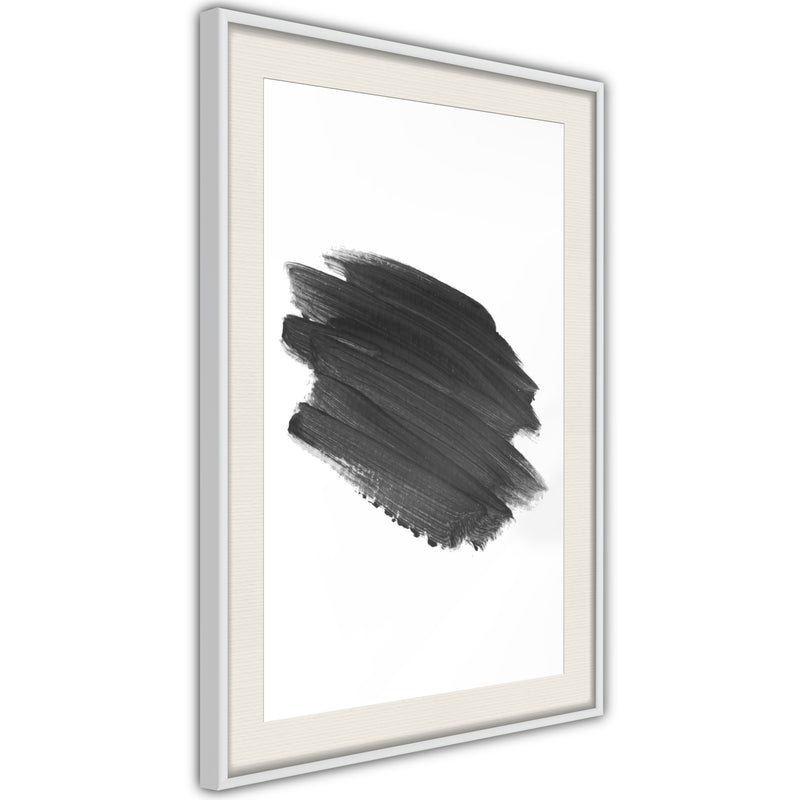 Poster - Brush Test  - wit passepartout