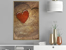 Poster - Carved Heart  - goud