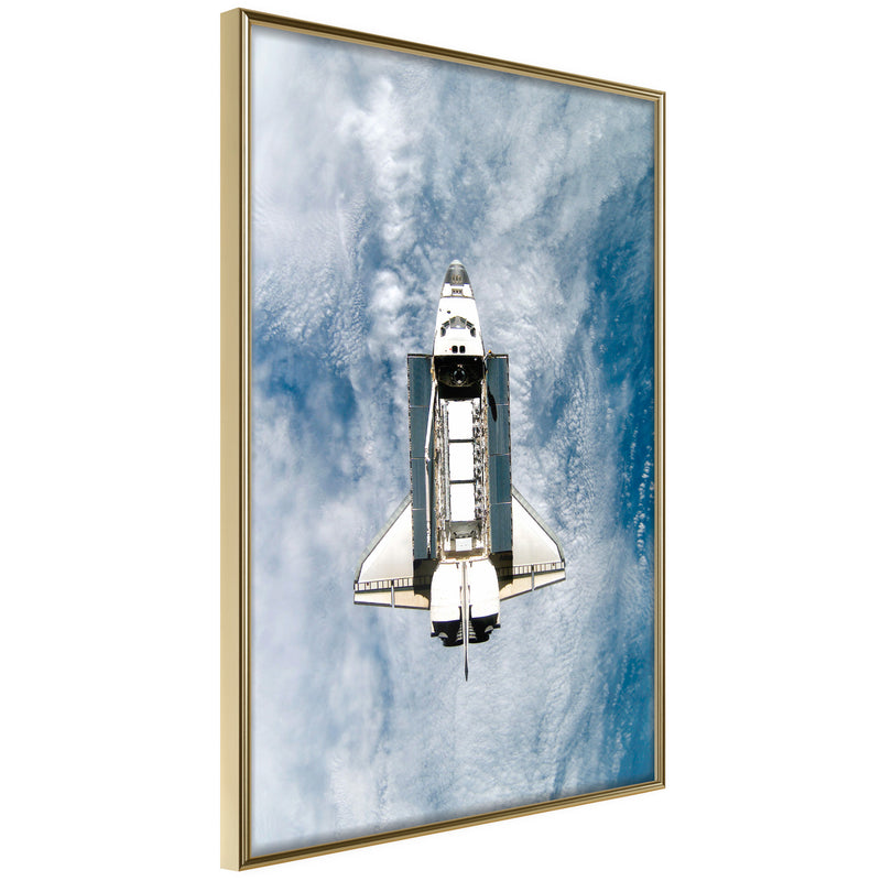 Poster - Shuttle Flight  - goud