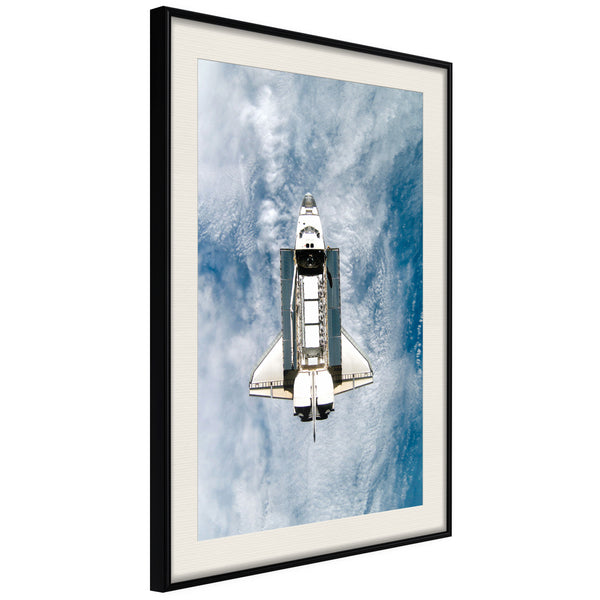 Poster - Shuttle Flight  - zwart passepartout