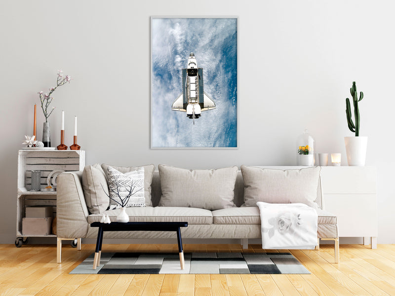 Poster - Shuttle Flight  - wit