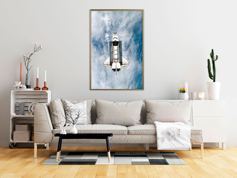 Poster - Shuttle Flight  - goud