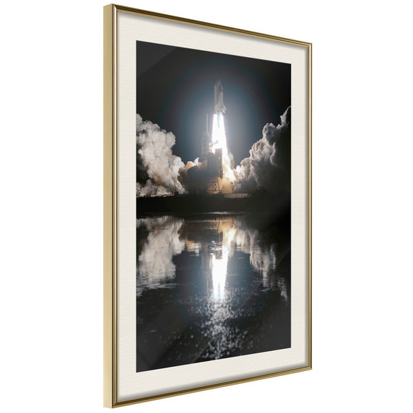 Poster - Into the Unknown  - goud passepartout