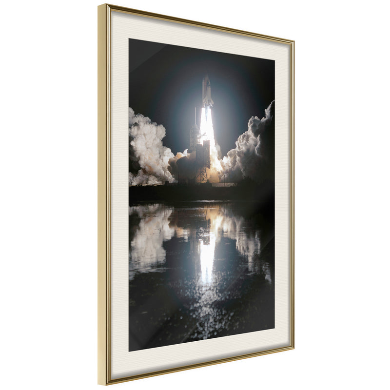 Poster - Into the Unknown  - goud passepartout