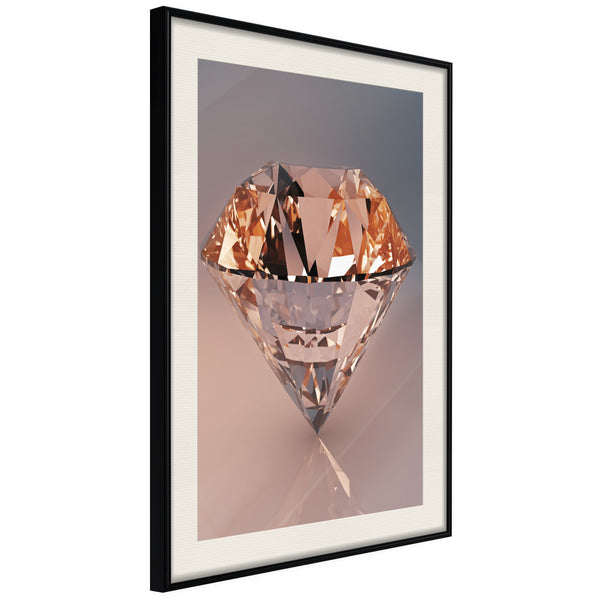Poster - Shiny Gem  - zwart passepartout