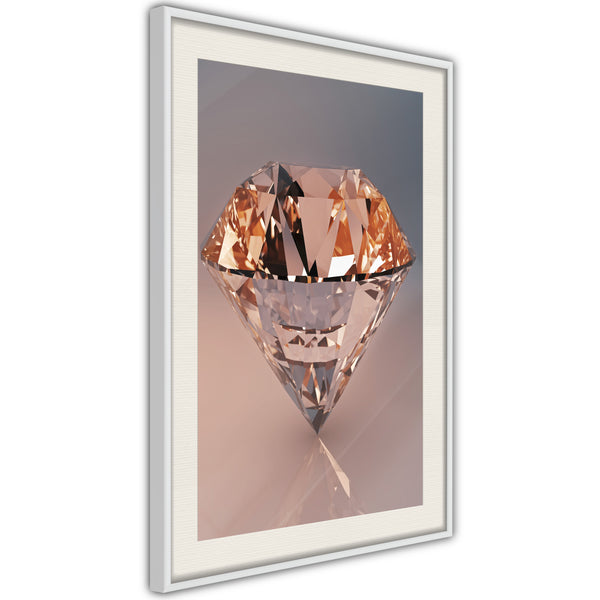 Poster - Shiny Gem  - wit passepartout