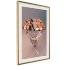 Poster - Shiny Gem  - goud passepartout