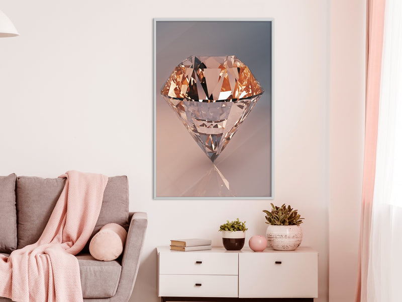 Poster - Shiny Gem  - wit