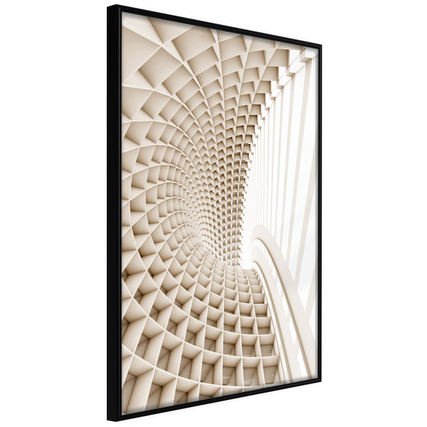 Poster - Curved Library  - zwart