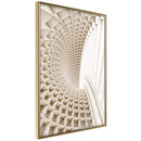 Poster - Curved Library  - goud