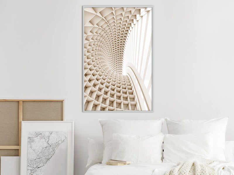Poster - Curved Library  - wit