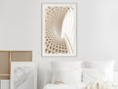 Poster - Curved Library  - wit passepartout
