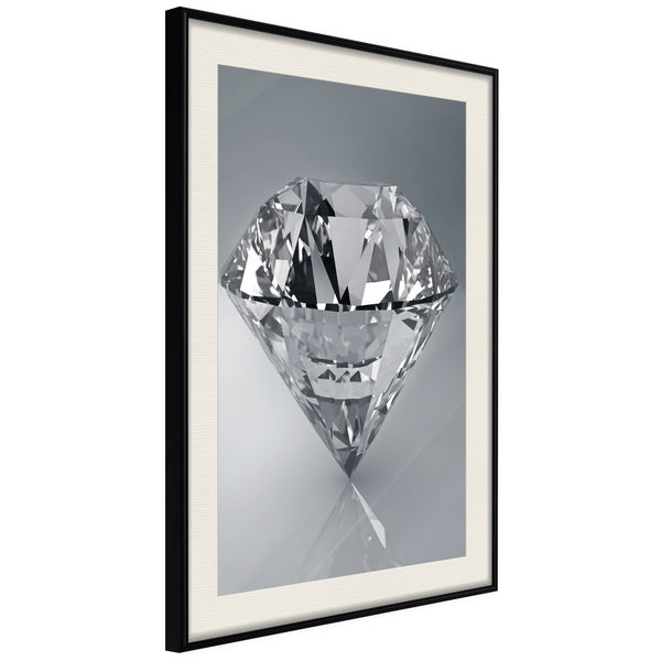 Poster - Precious Gem  - zwart passepartout