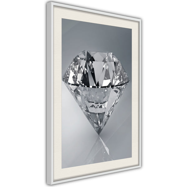 Poster - Precious Gem  - wit passepartout