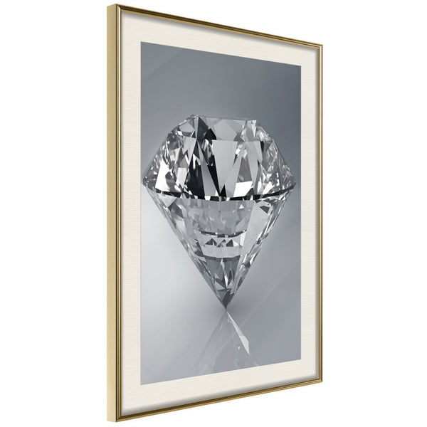 Poster - Precious Gem  - goud passepartout