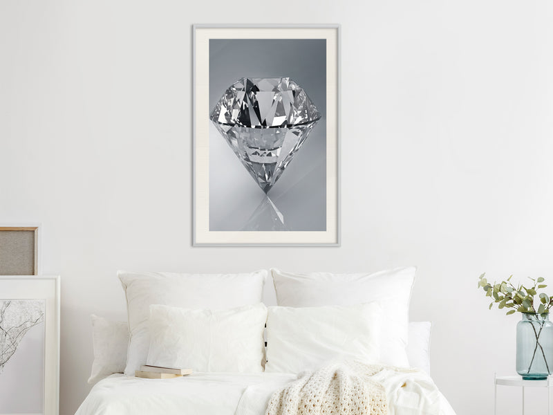 Poster - Precious Gem  - wit passepartout