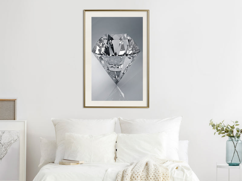 Poster - Precious Gem  - goud passepartout