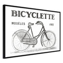 Poster - Bicyclette  - zwart