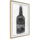 Poster - Bottle of Tequila  - goud