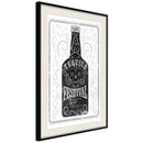 Poster - Bottle of Tequila  - zwart passepartout