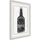 Poster - Bottle of Tequila  - wit passepartout