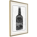 Poster - Bottle of Tequila  - goud passepartout