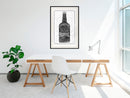 Poster - Bottle of Tequila  - zwart passepartout