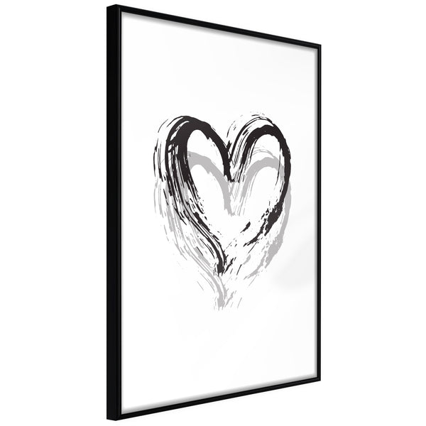 Poster - Painted Declaration of Love  - zwart