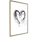 Poster - Painted Declaration of Love  - goud