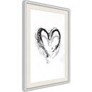 Poster - Painted Declaration of Love  - wit passepartout