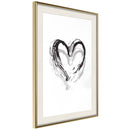 Poster - Painted Declaration of Love  - goud passepartout