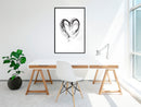 Poster - Painted Declaration of Love  - zwart