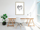 Poster - Painted Declaration of Love  - goud passepartout