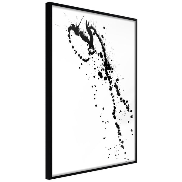 Poster - Ink Splash  - zwart