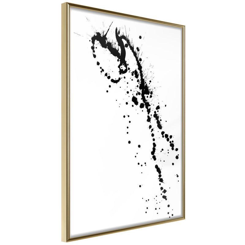Poster - Ink Splash  - goud