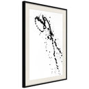 Poster - Ink Splash  - zwart passepartout