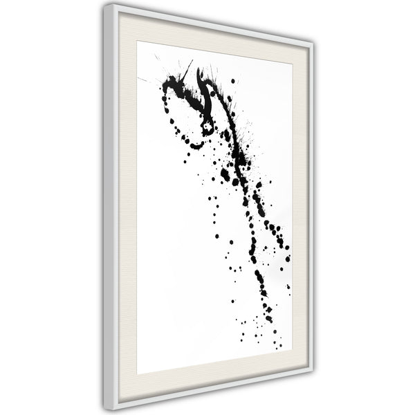 Poster - Ink Splash  - wit passepartout