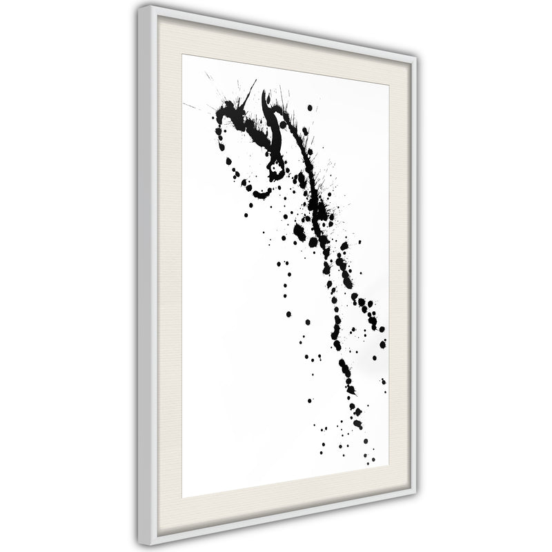 Poster - Ink Splash  - wit passepartout