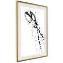 Poster - Ink Splash  - goud passepartout