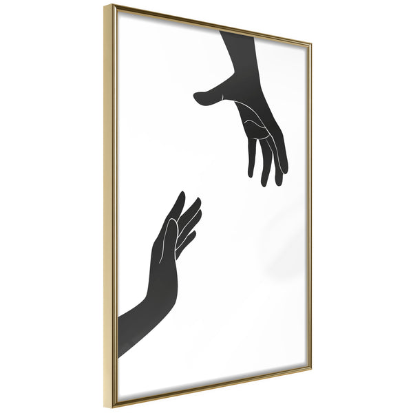 Poster - Language of Gestures II  - goud