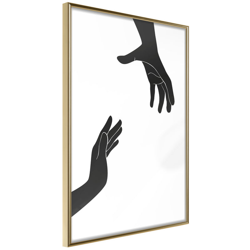 Poster - Language of Gestures II  - goud