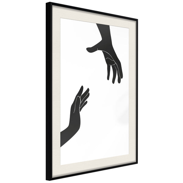 Poster - Language of Gestures II  - zwart passepartout