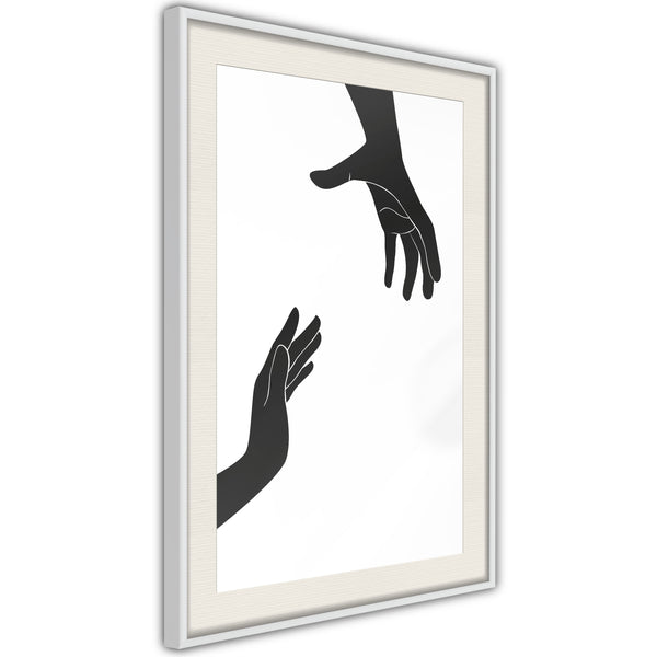 Poster - Language of Gestures II  - wit passepartout