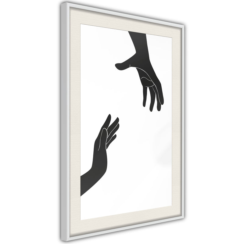 Poster - Language of Gestures II  - wit passepartout