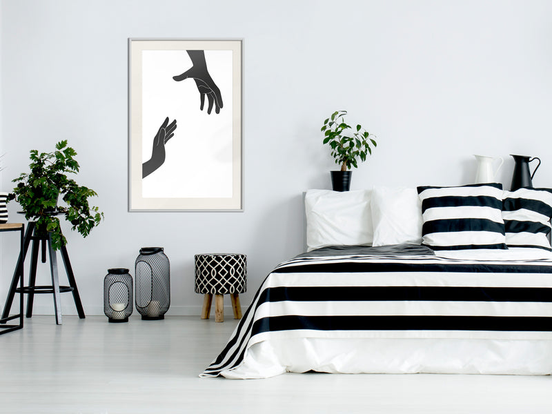 Poster - Language of Gestures II  - wit passepartout